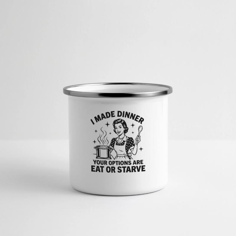Panorama Emaille-Tasse