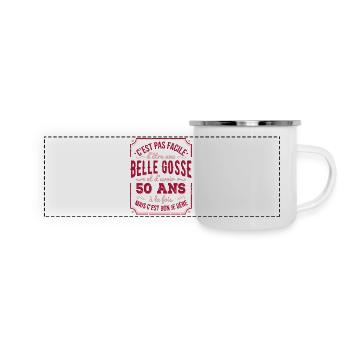 Beautiful Kid 50 Years Old Humor Woman Birthday - Panoramic Camper Mug - white - Front