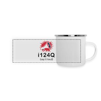 i124Q – Bold Statement Dark Edition - Panoramic Camper Mug - white - Front