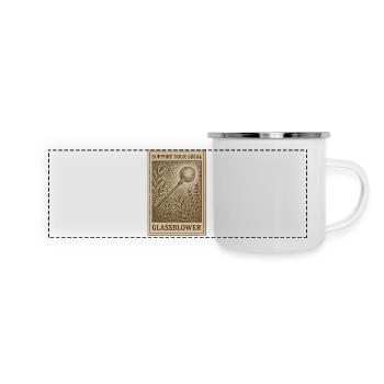 Lokale Glasbläser unterstützen | Handwerk - Panorama Emaille-Tasse - Weiß - Vorne