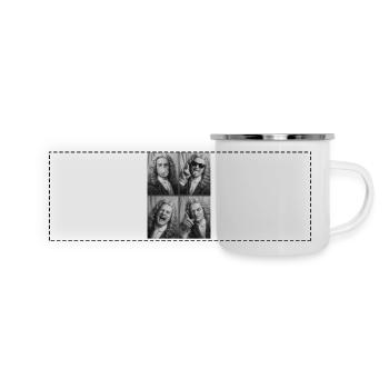 Isaac Newton Photo Strip - Panoramic Camper Mug - white - Front