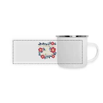 Radicalized Basic Decency Kindness Human Rights - Panoramic Camper Mug - white - Front