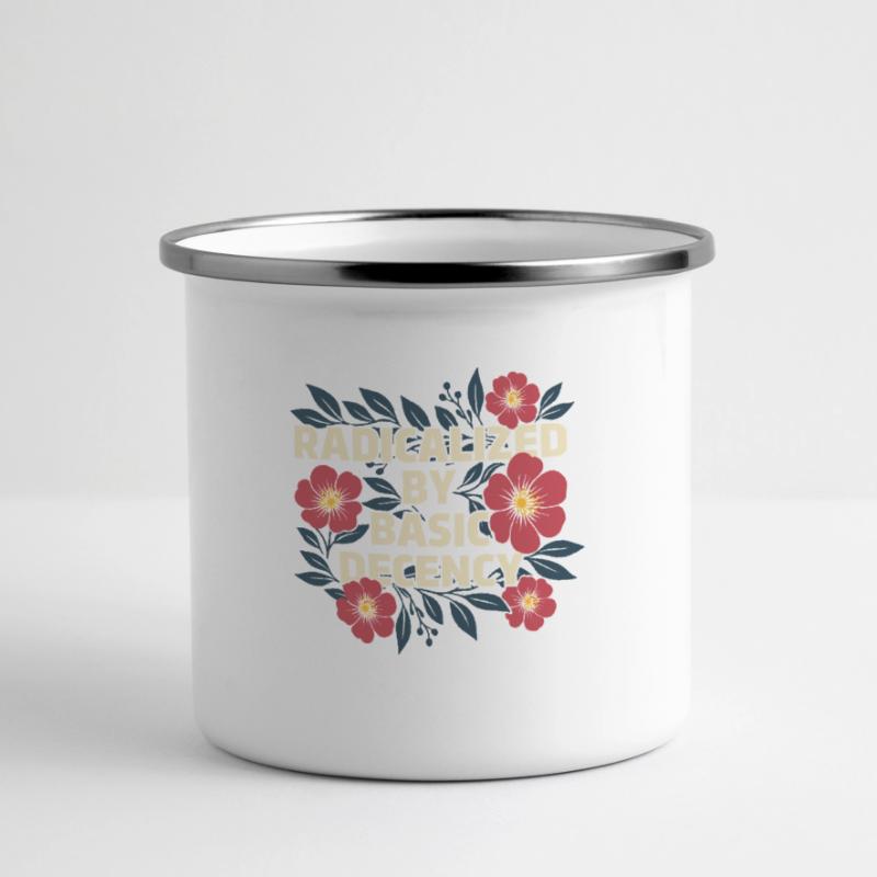Radicalized Basic Decency Kindness Human Rights Panoramic Camper Mug