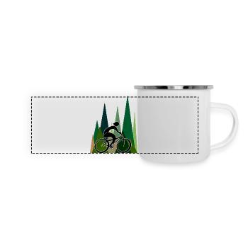 Cyclist - Panoramic Camper Mug - white - Front