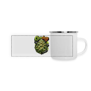 Estampe graphique Chemdawg - Mug panoramique émaillé - blanc - Devant