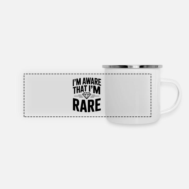 I'm Aware That I'm Rare - Panoramic Camper Mug - white