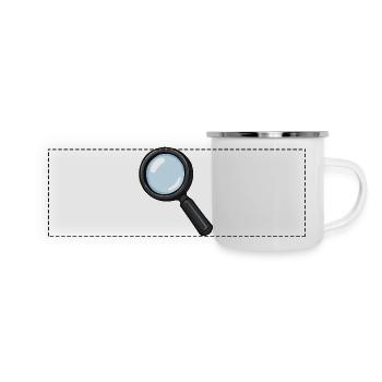 Magnifying Glass Illustration Magnifying Glass - Panoramic Camper Mug - white - Front