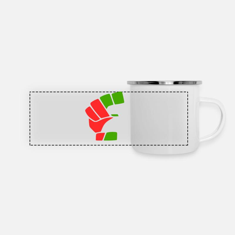 Palestine - Mug panoramique émaillé - blanc