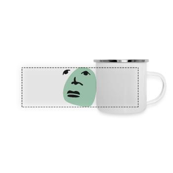 Art Face Mask Makeup Gift - Panoramic Camper Mug - white - Front