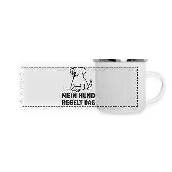 Mon chien est génial ! - Mug panoramique émaillé - blanc - Devant