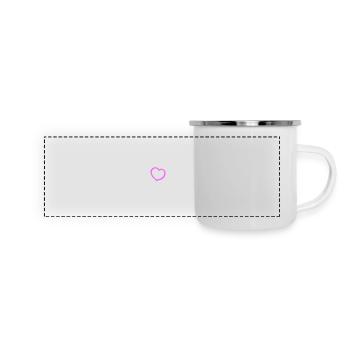 Équipe de barbecues - Mug panoramique émaillé - blanc - Devant