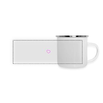 Équipe du parti - Mug panoramique émaillé - blanc - Devant