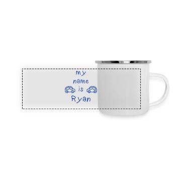 RYAN MY NAME IS - Panoramic Camper Mug - white - Front
