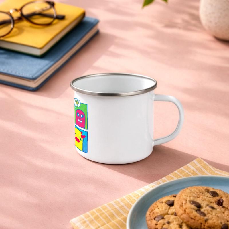 Small Creatures (Comic, Pop Art) Panoramic Camper Mug