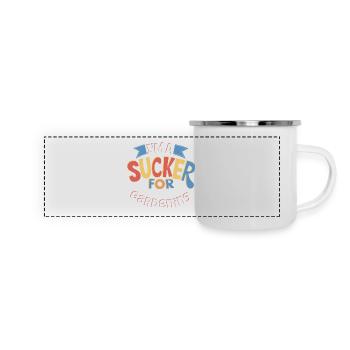 I'm A Sucker For Gardening Enthusiasts - Panoramic Camper Mug - white - Front