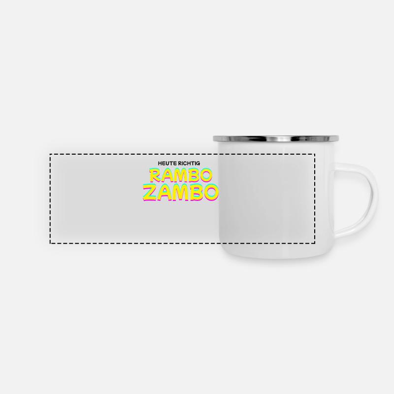 Right today: RAMBO ZAMBO - Panoramic Camper Mug - white