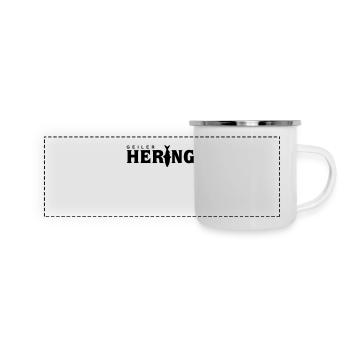 Geiler Hering - Panorama Emaille-Tasse - Weiß - Vorne