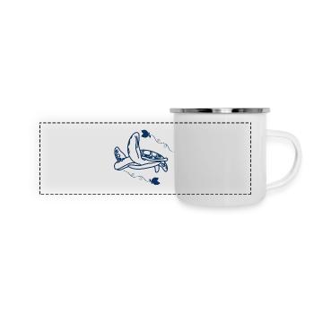 Tortue / Reptile - Reptile - Mug panoramique émaillé - blanc - Devant