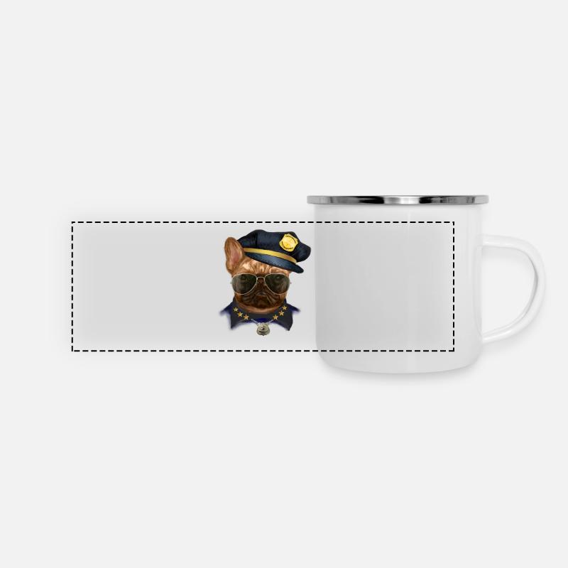 French Bulldog - Panoramic Camper Mug - white
