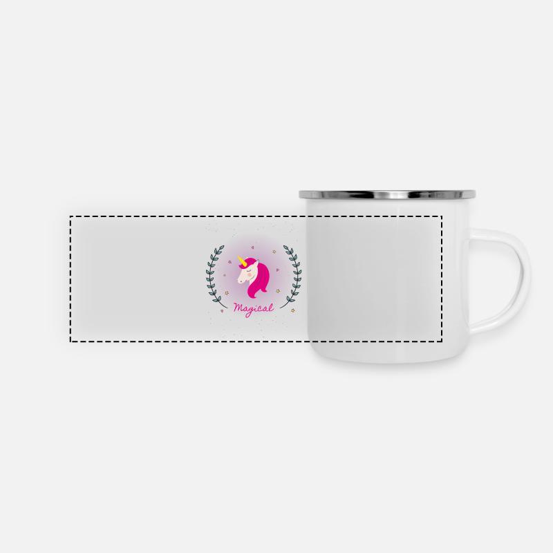 Magic Unicorn - Panoramic Camper Mug - white