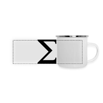 Sigma greek alphabet - Panoramic Camper Mug - white - Front