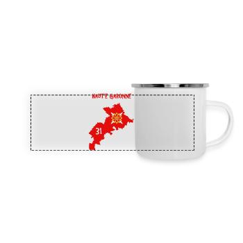 Haute Garonne - Panoramic Camper Mug - white - Front