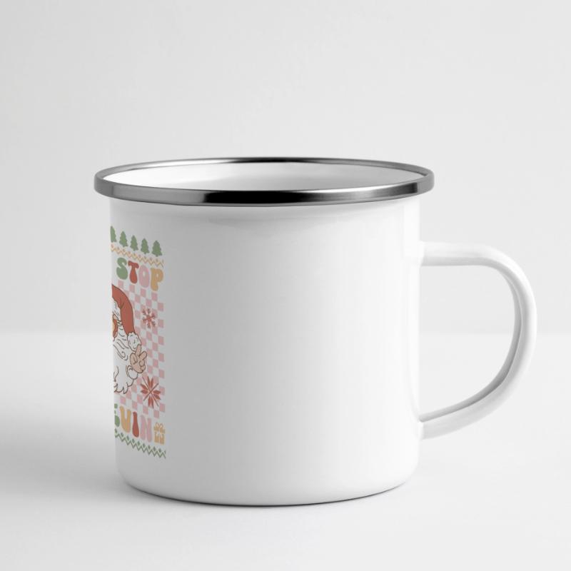 Pull de Noël moche Mug panoramique émaillé