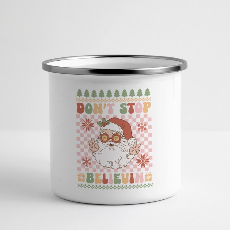 Pull de Noël moche Mug panoramique émaillé