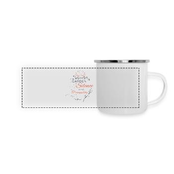 In the garden of silence find tranquility - Panoramic Camper Mug - white - Front