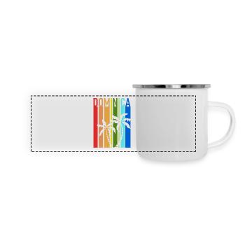 Dominique - Roseau - Caraïbes - Antilles - Mug panoramique émaillé - blanc - Devant
