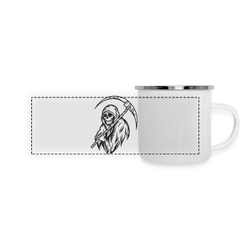 Death and its tool - Panoramic Camper Mug - white - Front