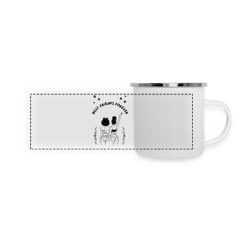 Meilleure Amie - Mug panoramique émaillé - blanc - Devant