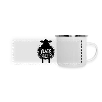 Black Sheep - Rebellious and Unique - Panoramic Camper Mug - white - Front