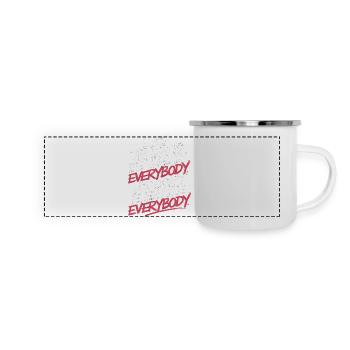 Stop Trying to Be Liked You Don’t Even Like Em 8 - Panorama Emaille-Tasse - Weiß - Vorne