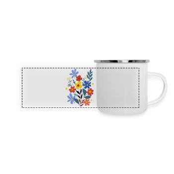 Le pouvoir des fleurs - Mug panoramique émaillé - blanc - Devant