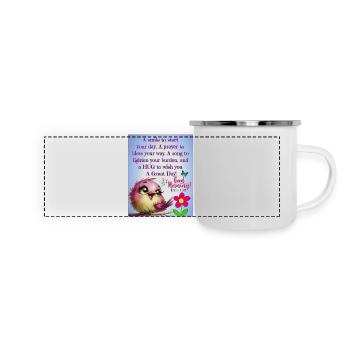Morning Bird Joy - Panoramic Camper Mug - white - Front