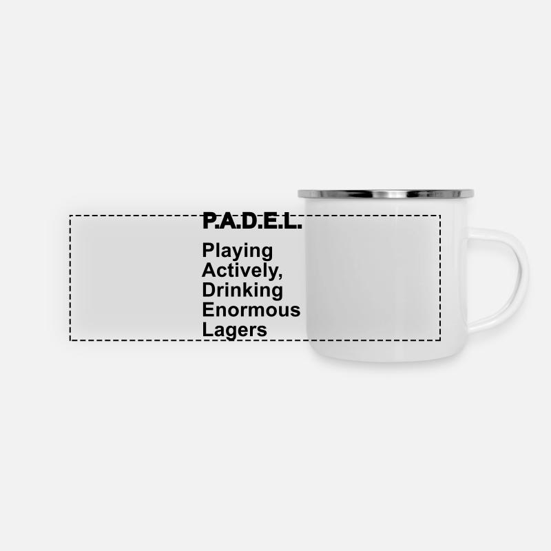 The meaning of padel - Panoramic Camper Mug - white