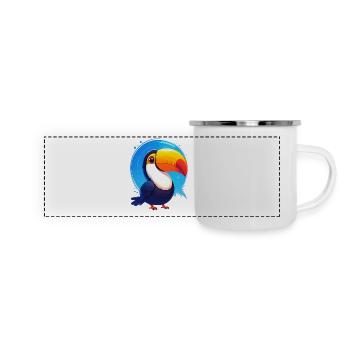 Toucan - Panoramic Camper Mug - white - Front