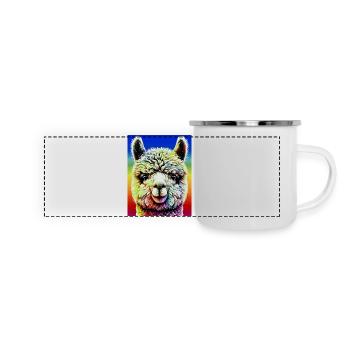 Alpaca - Panoramic Camper Mug - white - Front