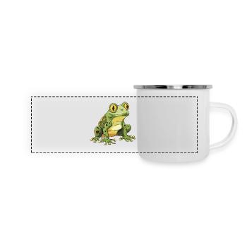 Frog Animal - Panoramic Camper Mug - white - Front