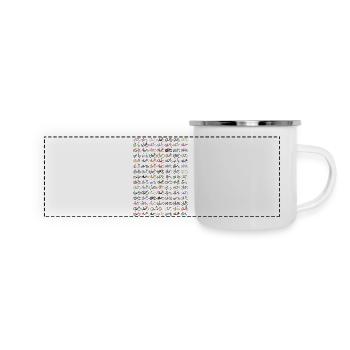 cyklar - Panorama Emaille-Tasse - Weiß - Vorne