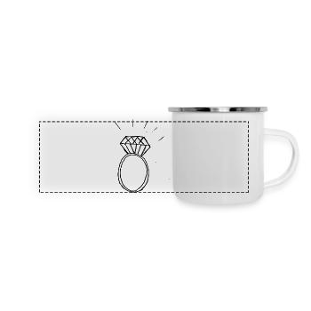 Diamond Ring - Panoramic Camper Mug - white - Front