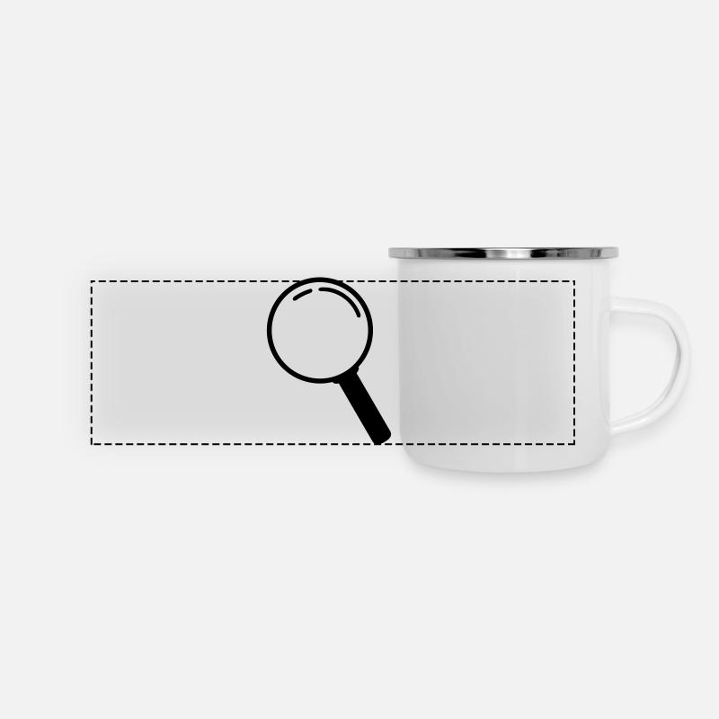 lupe_pe1 - Mug panoramique émaillé - blanc