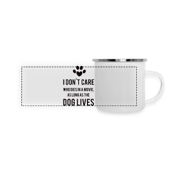 Dogs - Mug panoramique émaillé - blanc - Devant