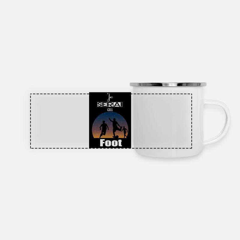 I'll be in football - Panoramic Camper Mug - white