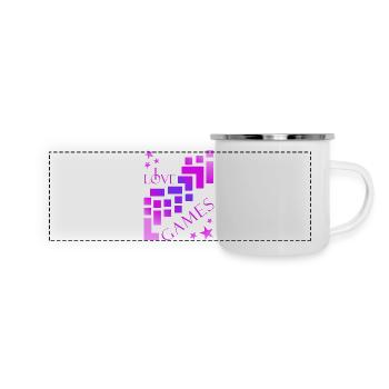 Lecteur de blocs de construction - Mug panoramique émaillé - blanc - Devant