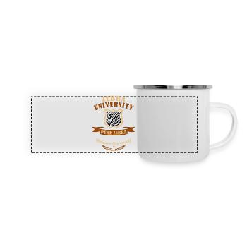 Diplome de Zèbre - Mug panoramique émaillé - blanc - Devant