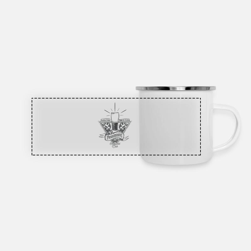 Pessimist - Panoramic Camper Mug - white