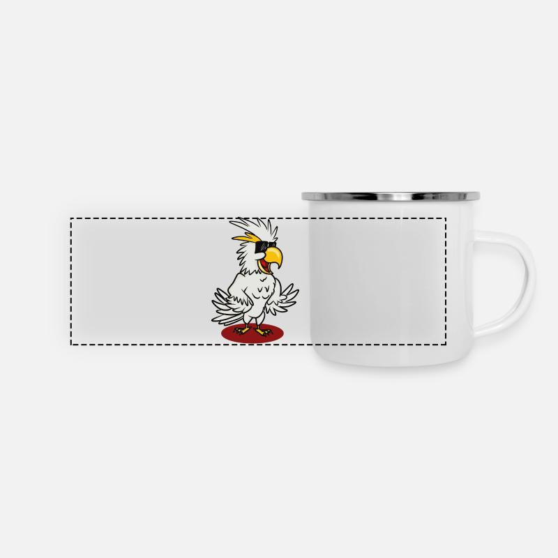 Kakaroo - Mug panoramique émaillé - blanc