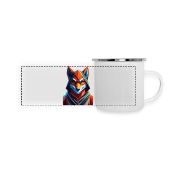 Fox Dressed - Panoramic Camper Mug - white - Front